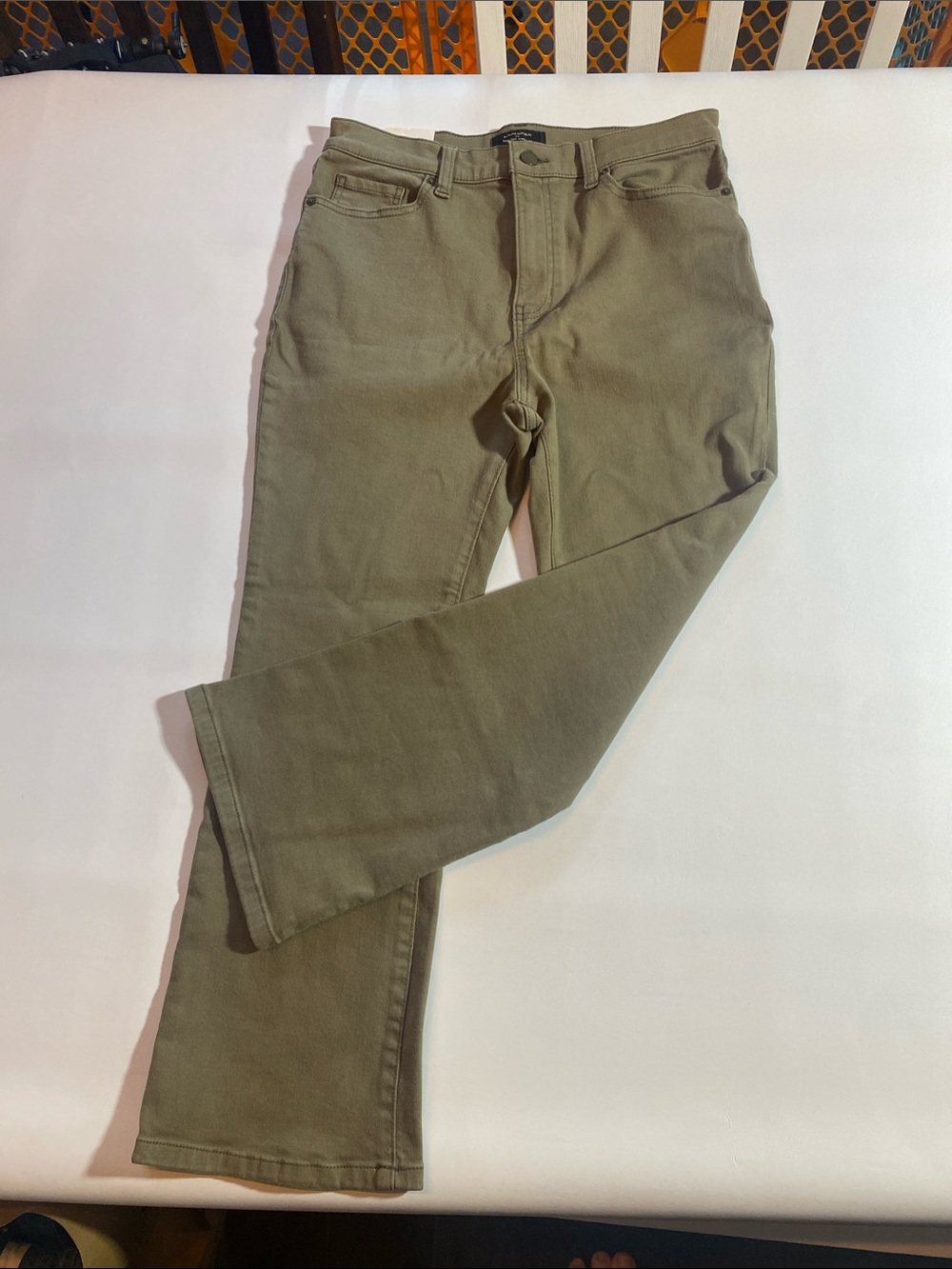 Banana Republic Factory Olive Boot-Cut Jeans